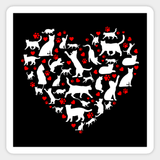 Cat Heart Sticker